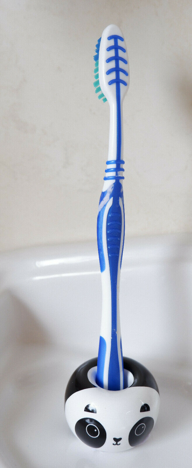 1 Cute Cat or Panda Porcelain Toothbrush Stand Holder Bathroom Pen Razor Holder
