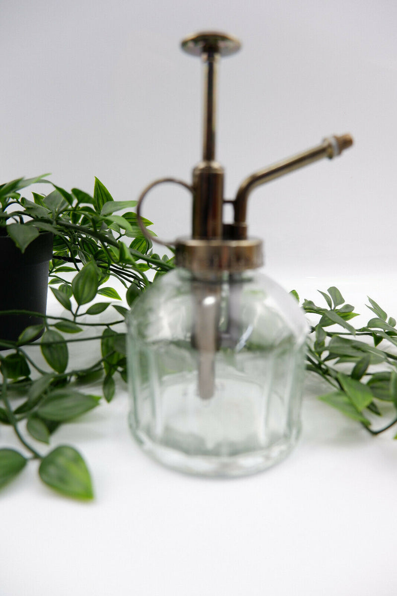 Sass & Belle Vintage Glass Botanical Style Plant Mister Water Spray Pot Garden