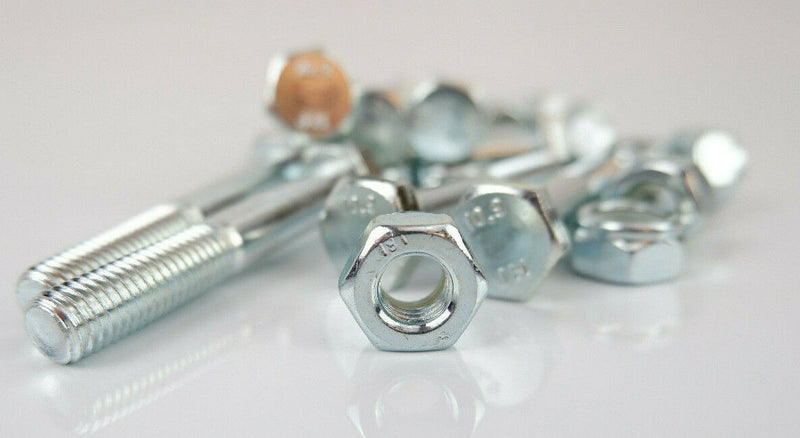 PTO SAFETY SHEAR BOLTS HIGH TENSILE 8.8 10.9 GRADE WITH NYLOC NUTS M6 M8 M10 M12
