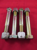 Pack 4 5/8" UNC x 4 1/2" inch High Tensile Hex Head Bolts with Nyloc nuts zinc