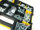 450 Piece Stanley Box 3/8 & 7/16 UNC ZINC NUTS BOLTS AND WASHER ASSORTMENT KIT