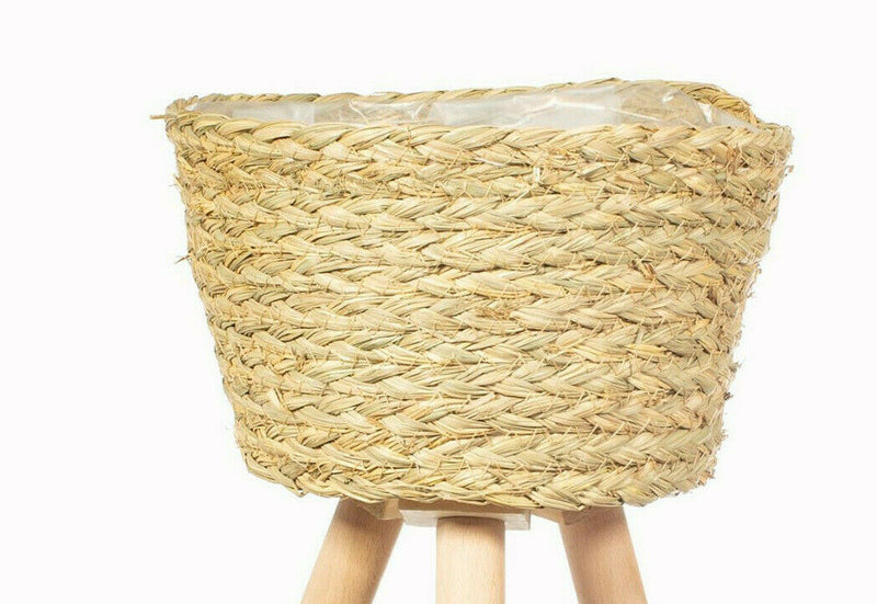 Sass & Belle Basket Planter on Legs Large Plant Holder Storage Flower
