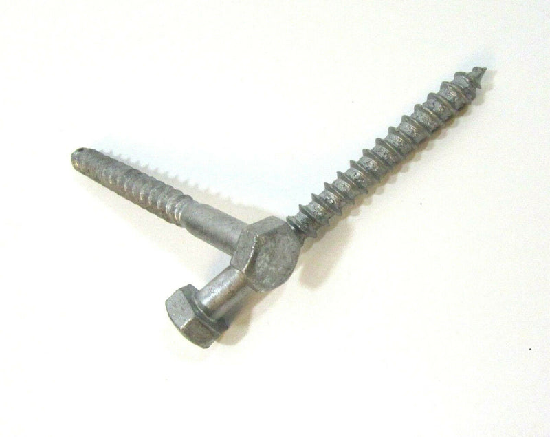 M10 x 100 mm pack of 10 galvanised coach screws bolts hex head