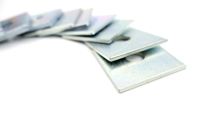 M16 x 50mm x 50mm x 3mm THICK SQUARE PLATE WASHERS ZINC PLATED 16mm x 50 x 50 x3