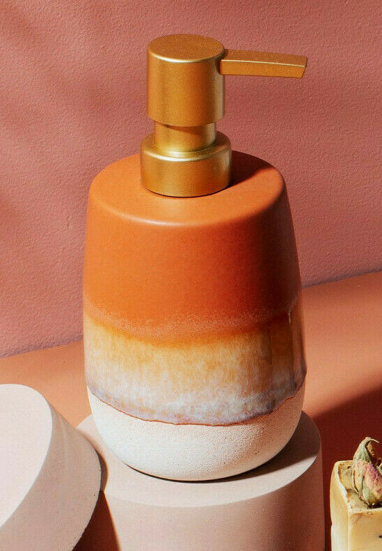 Sass & Belle Mojave Glaze Terracotta Soap Dispenser, Tumbler or Soap Dish