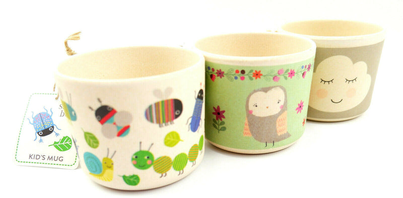 Eco Friendly Bamboo Composite Kids Cold Hot Drink Mug Cup Boys Girls Tableware