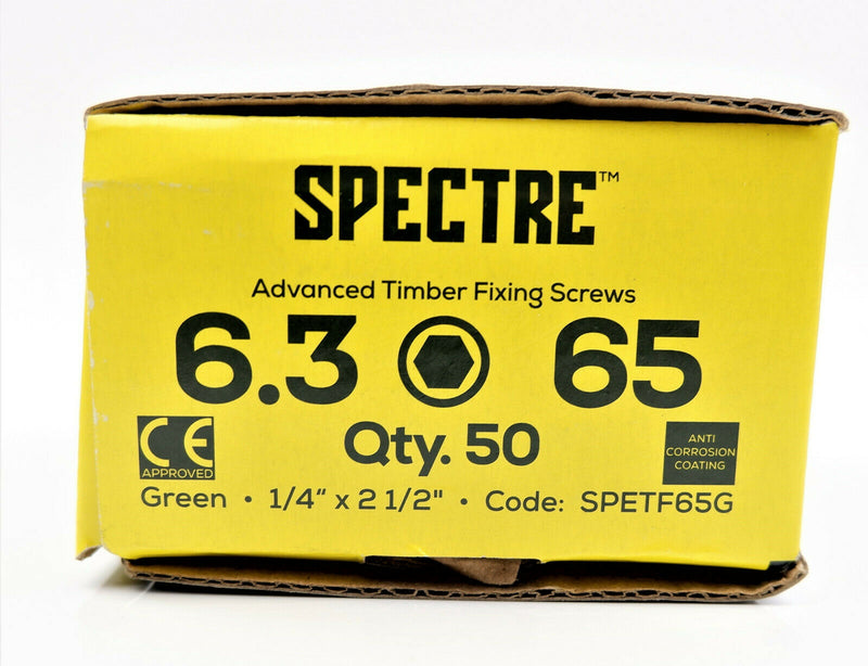 Spectre Landscape Screws Timber Sleeper Decking Fencing Fixing Hex Head 50 Pack
