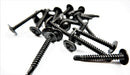 BLACK SELF DRILLING CAR INTERIOR PANEL SCREWS - SELF TAPPING ZINC