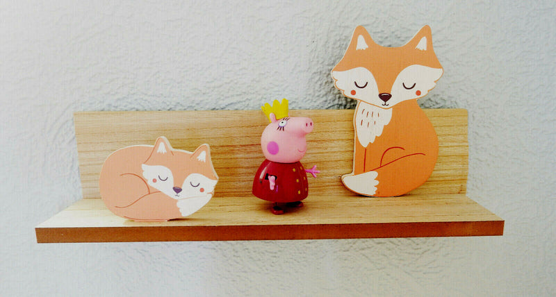 Sass and Belle Woodland Friends Fox Shelf - Childrens Bedroom Decoration Storage