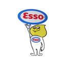 Cast Iron Esso Man Boy&Girl Lady Plaque Sign Oil  Hand Painted Pair Wall Garage