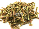 5 x 40 UNIFIX CSK WOOD SCREWS CHIPPY TIMBER POZI DRIVE ZINC & YELLOW RECESSED