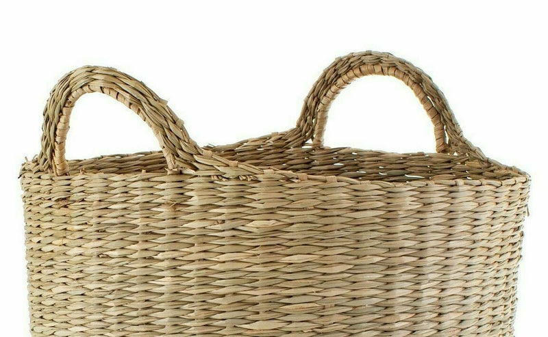 Sass & Belle Bohemian Woven Seagrass Storage Basket Toys New Home Decor Laundry