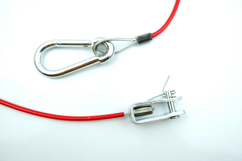 BREAKAWAY SAFETY CABLE FOR IFOR WILLIAMS TRAILERS - CLEVIS TYPE  Snatch Red x 1