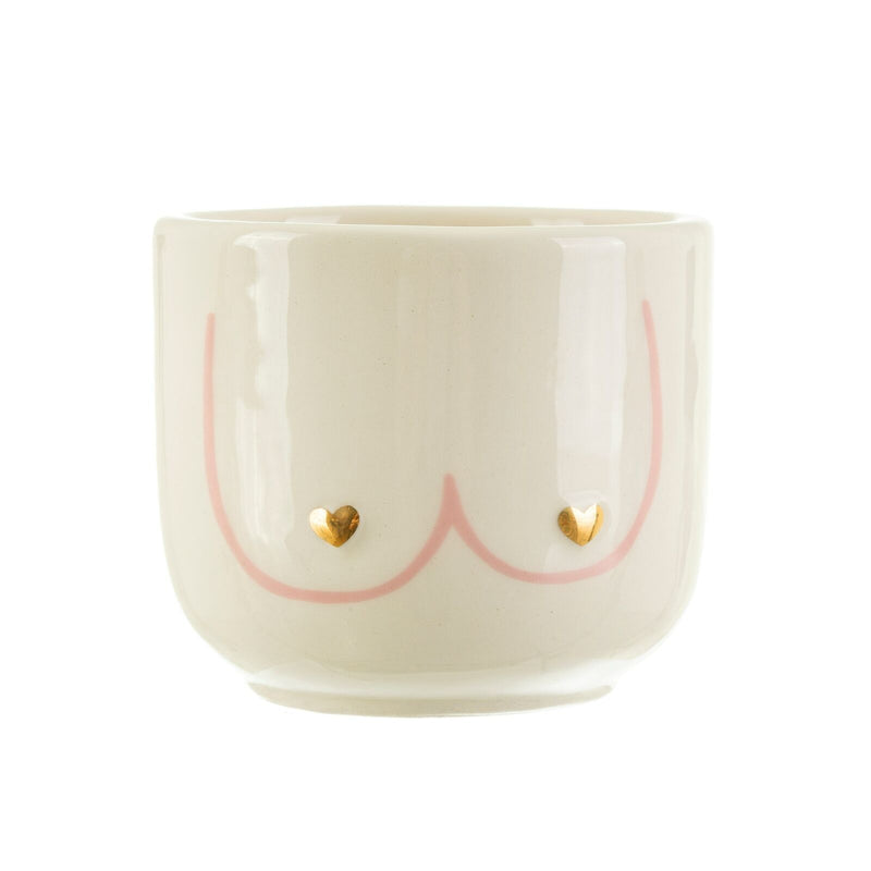 Sass & Belle Mini Girl Power Boobies Ceramic Planter