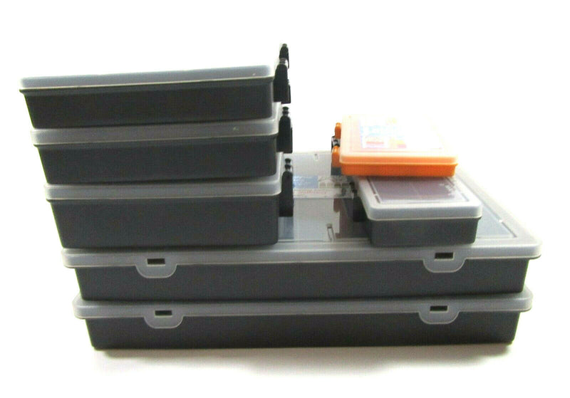 WHAM Plastic Storage Box Case Organiser Assorted Compartments Screw Bits