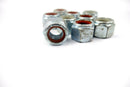 Pack of 10, 5/8" UNC Coarse Thread Nyloc Nuts , bright zinc plated, 15/16"AF