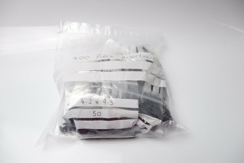 BLACK SELF DRILLING CAR INTERIOR PANEL SCREWS - SELF TAPPING ZINC