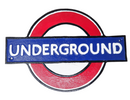 Cast Iron Underground London Tube Network  Reproduction Wall Sign Plaque Train
