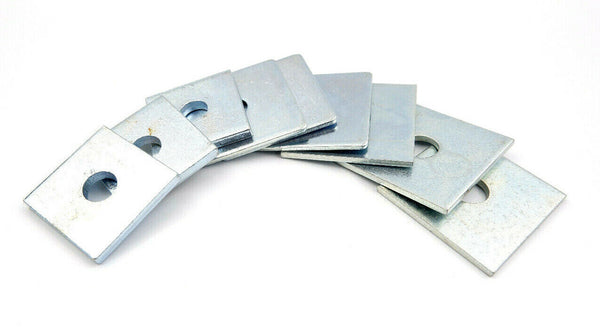 M10 x 40mm x 40mm x 5mm THICK SQUARE PLATE WASHERS ZINC PLATED 10mm x 40 x 40 x5