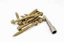 HEX HEAD LANDSCAPE SCREWS SLEEPER DECKING FIXING TIMBERFIX TIMBERLOK IN-DEX TYPE