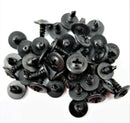 BLACK SELF DRILLING CAR INTERIOR PANEL SCREWS - SELF TAPPING ZINC
