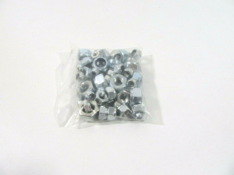 300 Grams Mixed Pack of Nyloc Nuts M4 M5 M6 M8 M10 M12 Assortment Mix Pack