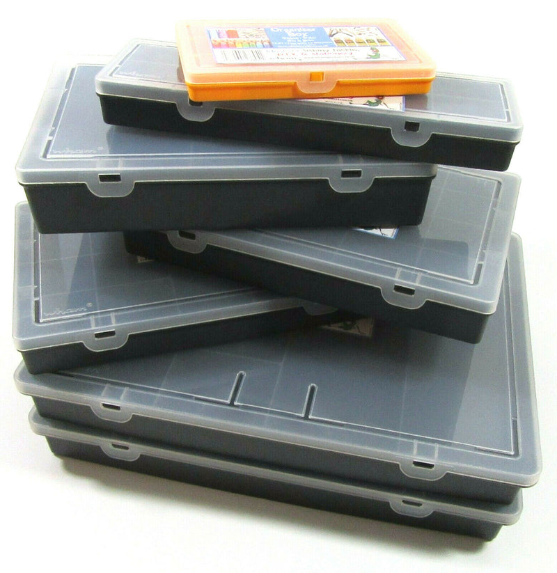 WHAM Plastic Storage Box Case Organiser Assorted Compartments Screw Bits