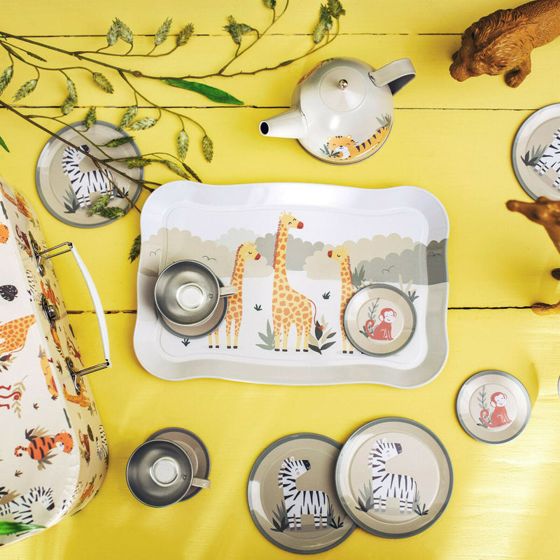 Sass and Belle Children Toy TeaSet Cooking set Kitchen Suitcase Metal Tin