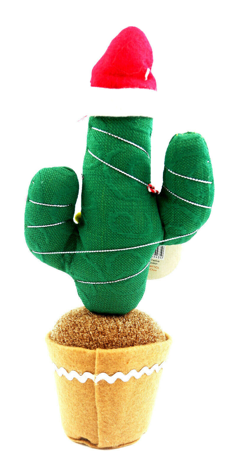 Sass and Belle Large Knitted Festive Cactus Christmas Decoration Funky