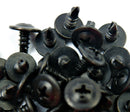 BLACK SELF DRILLING CAR INTERIOR PANEL SCREWS - SELF TAPPING ZINC