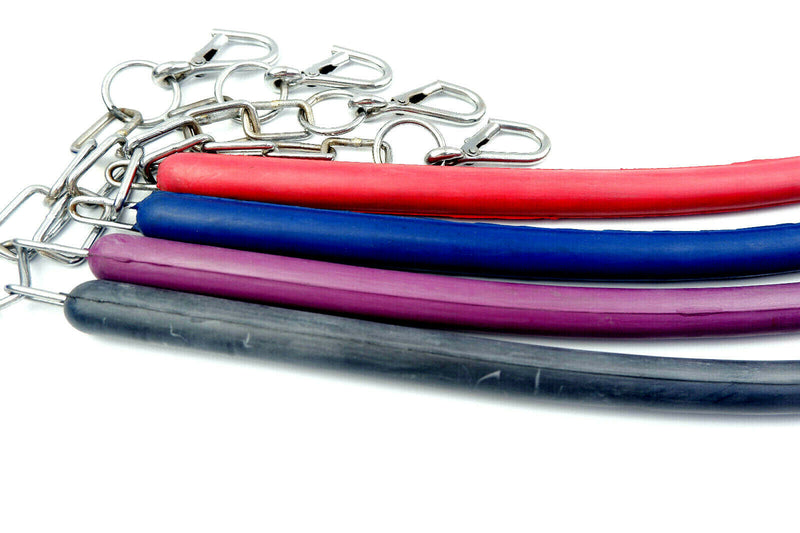 Perry Equestrian Rubber Coated Stable & Stall Horse Chain Guard With Clips
