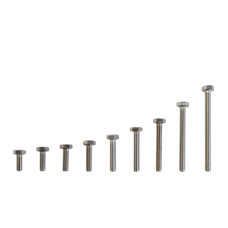 M4 A2 Stainless Steel Hexagon Head Fully Threaded Bolts
