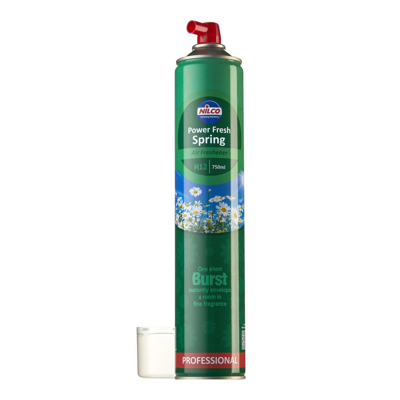 4 x NILCO H12 Power Fresh Spring Air Freshener 750ml Professional