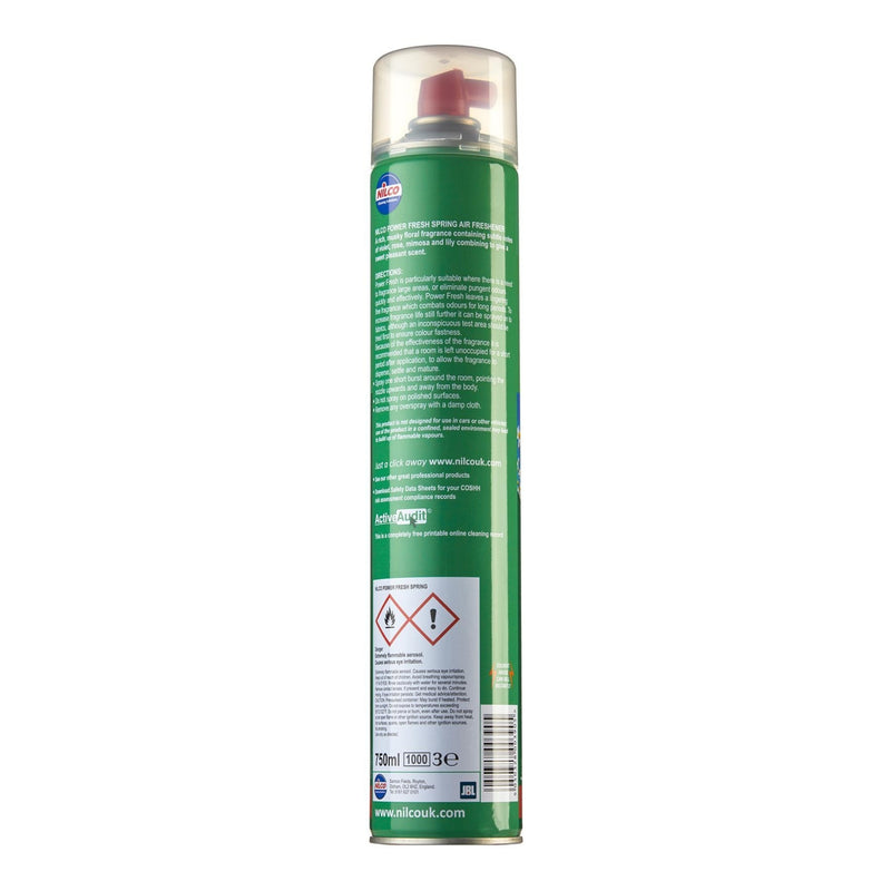 4 x NILCO H12 Power Fresh Spring Air Freshener 750ml Professional