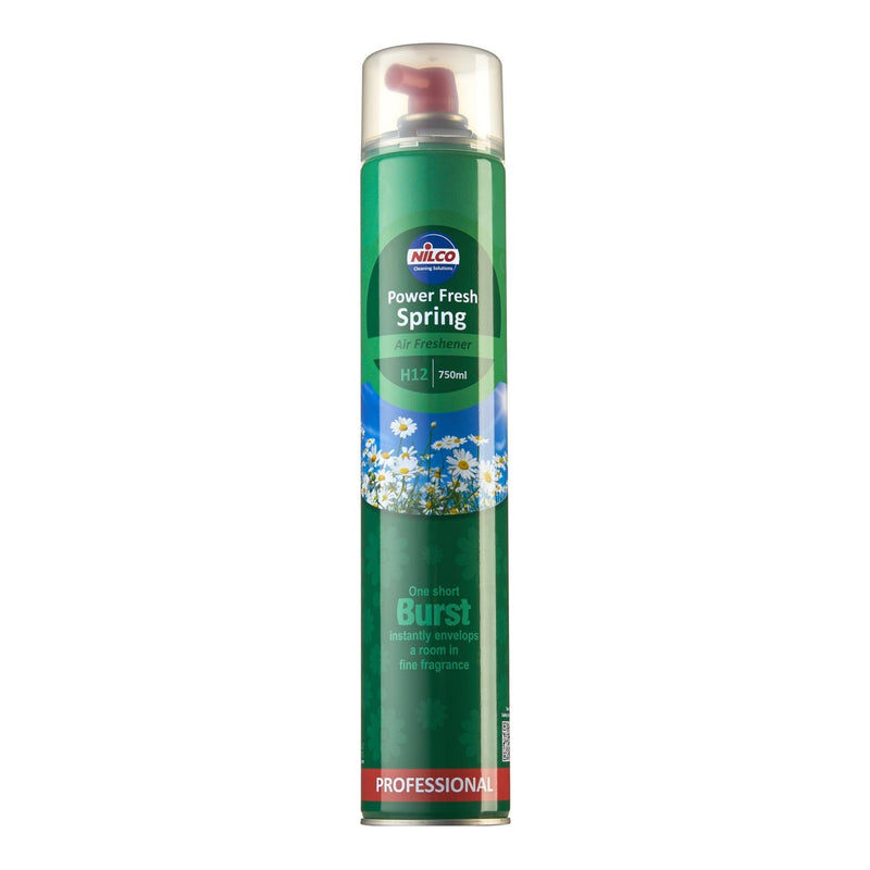 4 x NILCO H12 Power Fresh Spring Air Freshener 750ml Professional