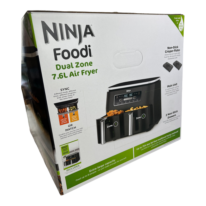 IN STOCK 🔥 - Ninja Foodi AF300UK Dual Zone Air Fryer, 7.6L 🚚