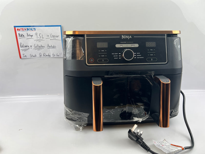 🔥 COPPER LIMITED EDITION Ninja Foodi MAX Dual Zone Air Fryer AF400UK AF400UKCP 9.5L 2 Zone ✅ Brand New