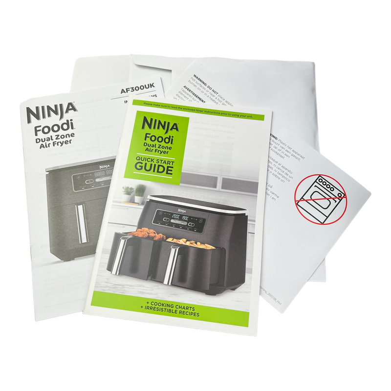 🔥NEW - Ninja AF300UK 7.6L Foodi Dual Zone Air Fryer 2 Drawers 6 Functions Sync🚚