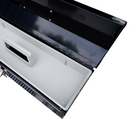 Toolbox Steel Barn Style Top 19" x 6" x 6.5" Black Finish C/W Plastic Tray