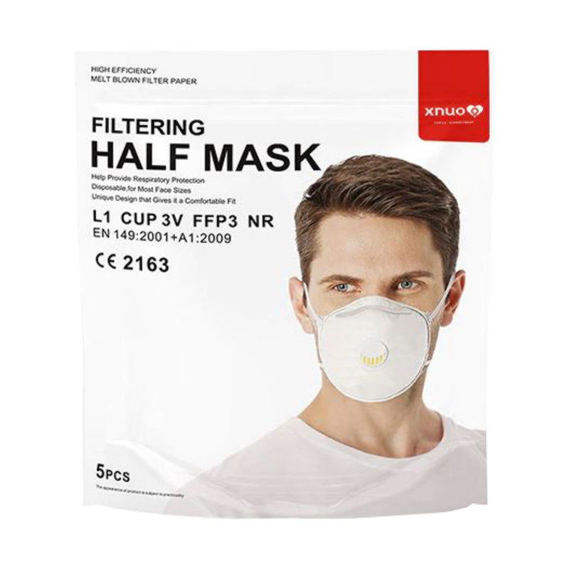 5PCS KN95 Face Masks 4 Layers FFP3 NR PM2.5 Adult Face Mask with Valve