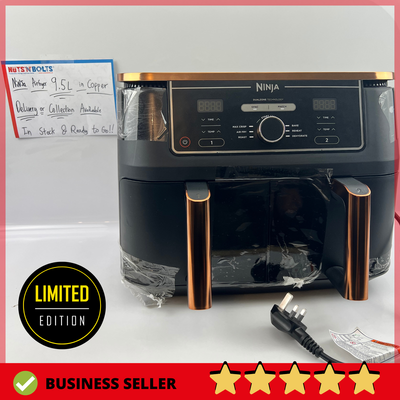 🔥 COPPER LIMITED EDITION Ninja Foodi MAX Dual Zone Air Fryer AF400UK AF400UKCP 9.5L 2 Zone ✅ Brand New