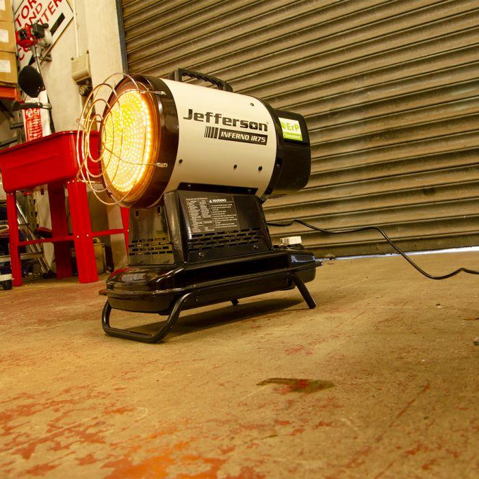 Jefferson IR 75 Infrared Space Workshop Garage Heater